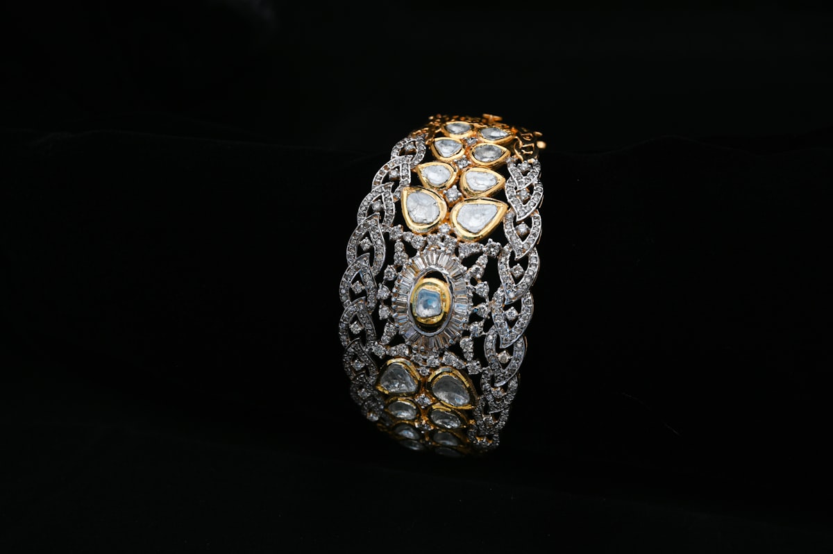 Gold and diamond antique jewelry