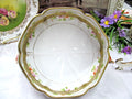 Vintage Nippon bowl footed base raised beaded gold painted blossoms