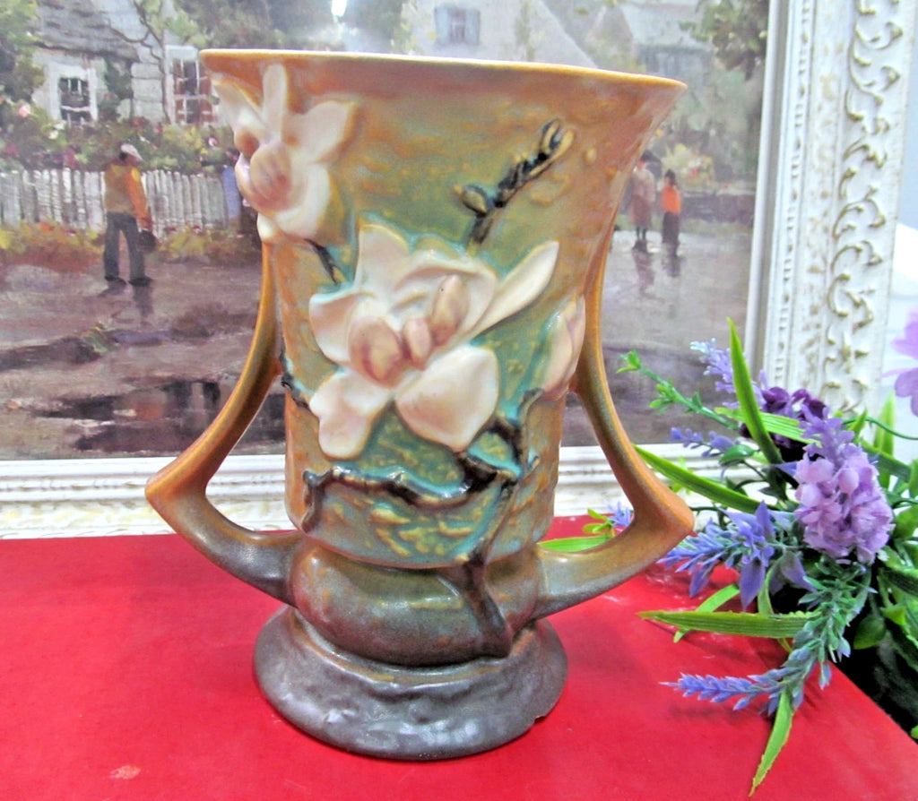 ROSEVILLE MAGNOLIA in browns pattern 88-6 pottery USA