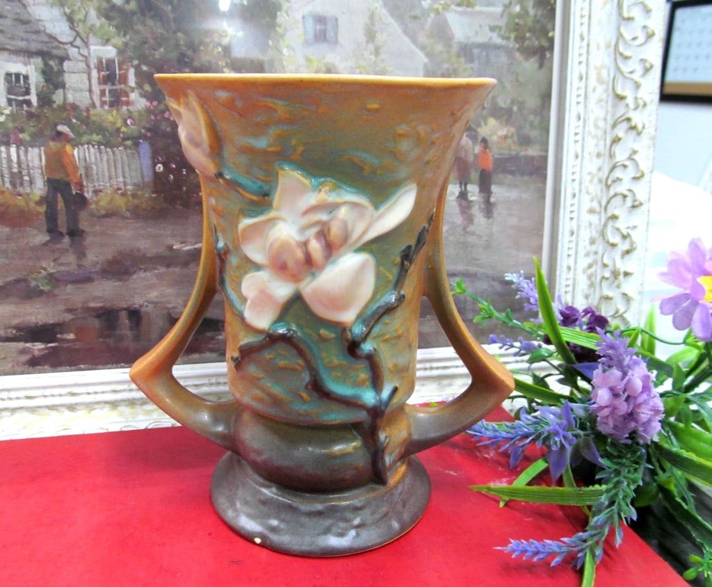 ROSEVILLE MAGNOLIA in browns pattern 88-6 pottery USA