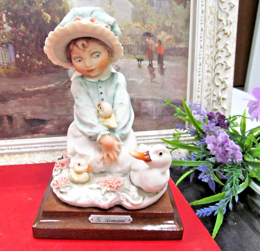 GIUSEPPE ARMANI Magic Memories series, titled "Girl with Ducks" and dated 1986