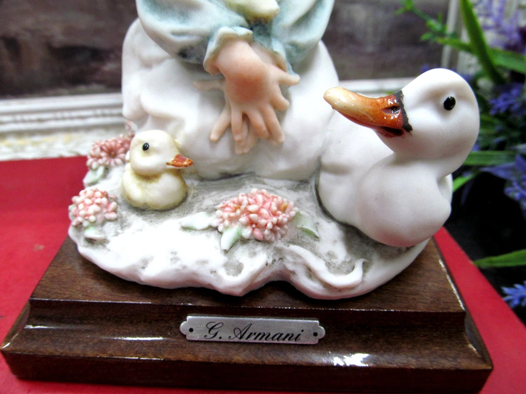 GIUSEPPE ARMANI Magic Memories series, titled "Girl with Ducks" and dated 1986