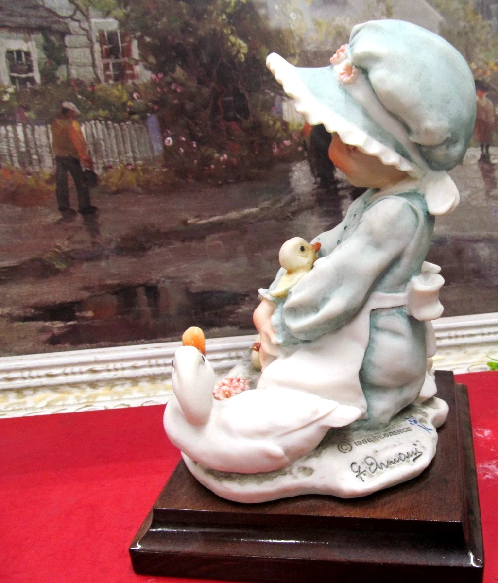 GIUSEPPE ARMANI Magic Memories series, titled "Girl with Ducks" and dated 1986